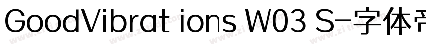 GoodVibrations W03 S字体转换